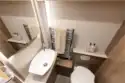 Into the washroom