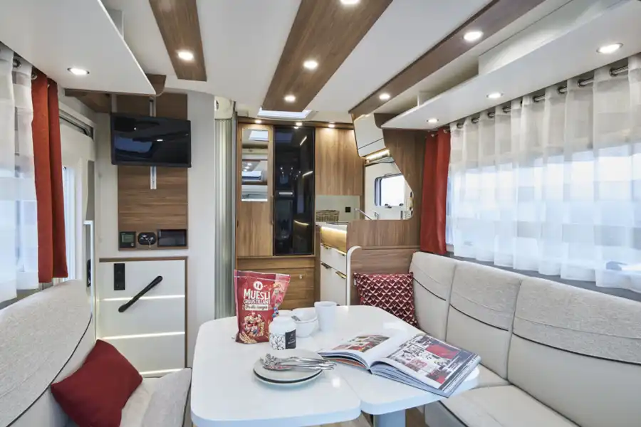 The interior of the Pilote Pacific P626D motorhome (Click to view full screen)
