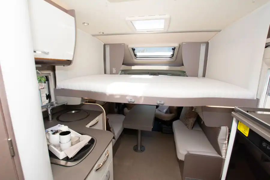 The drop down double over the front lounge in the The Bürstner Lyseo TD 736 Harmony motorhome (Click to view full screen)