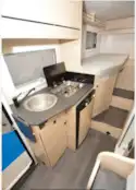 The Chausson S697GA First Line motorhome kitchen