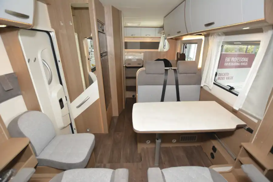 Inside the Carado I 338 Clever A-class motorhome (Click to view full screen)