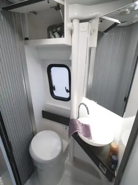 The washroom in the Adria Twin Supreme 640 SGX campervan (Click to view full screen)