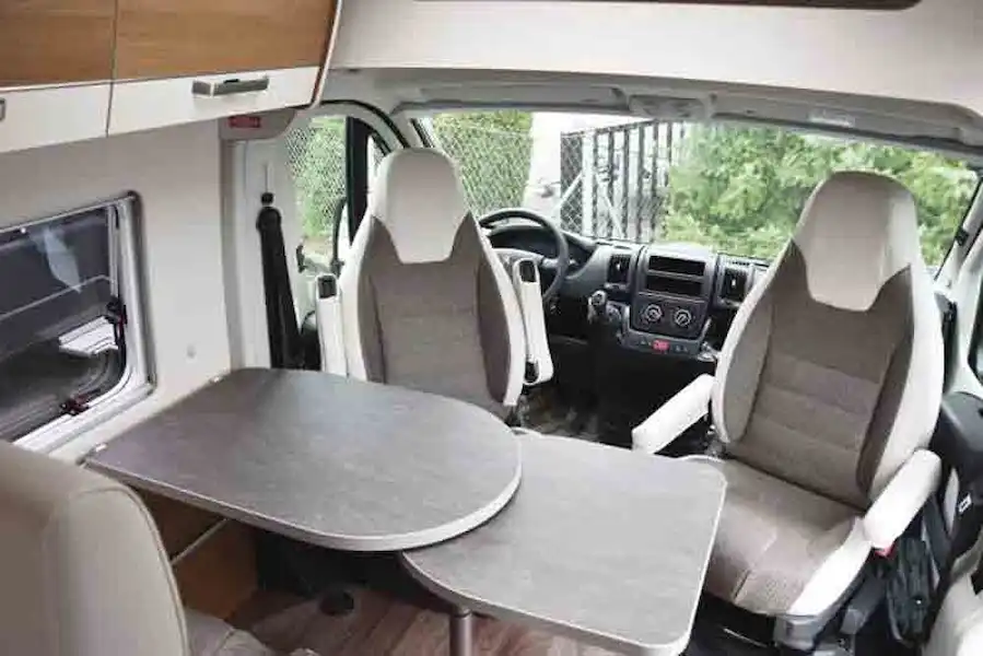 The cab and half dinette (Click to view full screen)