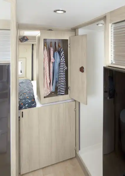Storage space in the Rapido V55 campervan (Click to view full screen)
