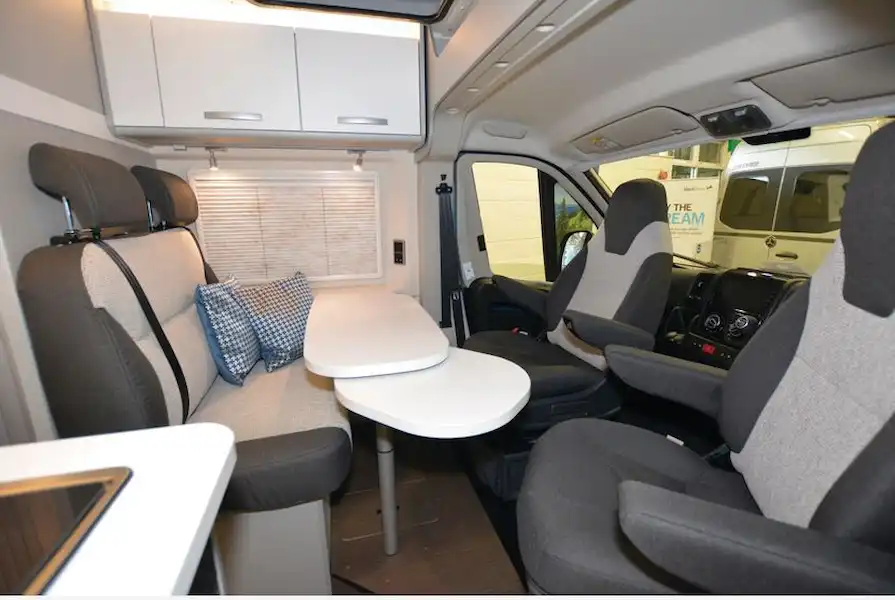 Hymer Free 540 Blue Evolution campervan interior (Click to view full screen)