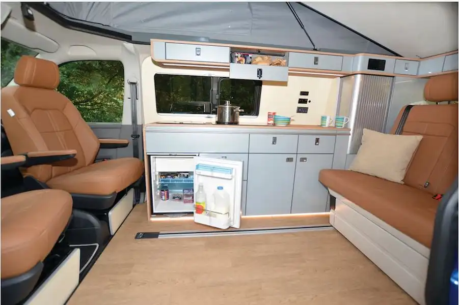 The Ecowagon Expo+ campervan interior (Click to view full screen)