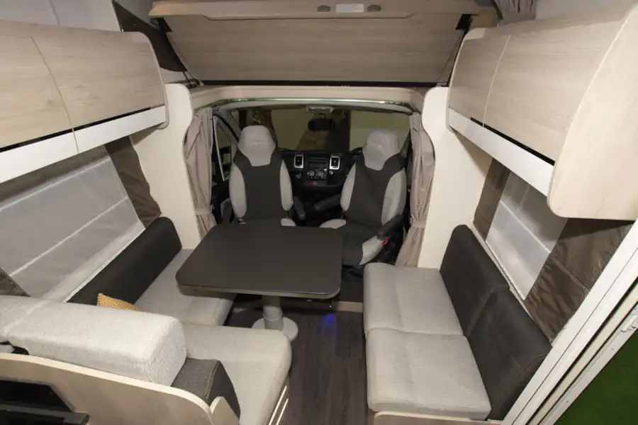 The lounge in the Chausson C717GA motorhome (Click to view full screen)