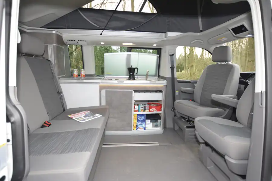 The stylish interior of the Volkswagen California Ocean (Click to view full screen)