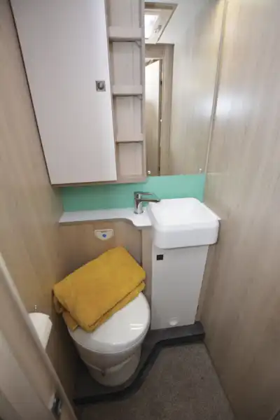 The washroom in the Auto-Trail F-Line F74 motorhome (Click to view full screen)