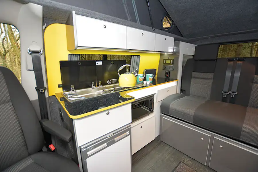 Inside The Camper Factory VW T6.1 campervan  (Click to view full screen)