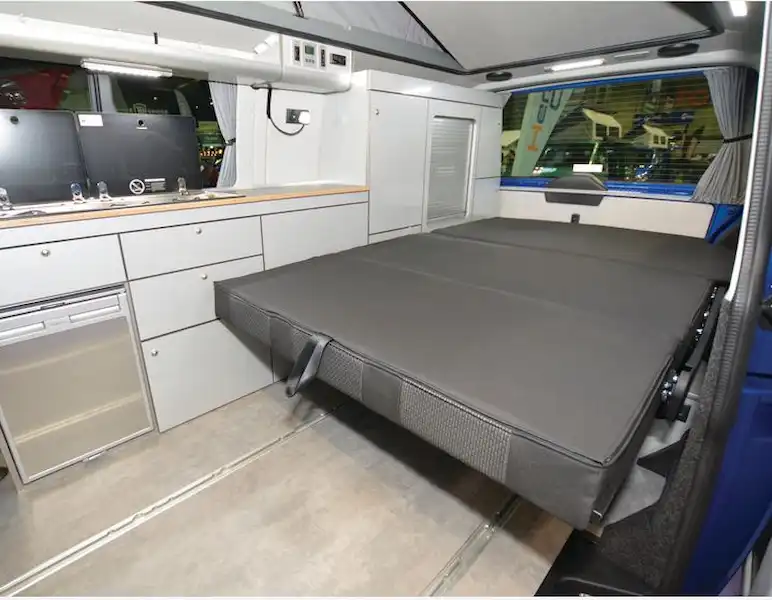 The CMC HemBil Escape-SL campervan bed (Click to view full screen)