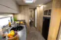 The kitchen and fridge