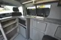 The interior of the Heart of England Velare campervan