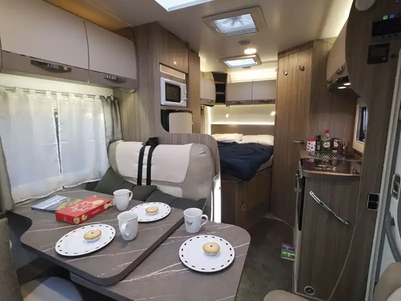 A view of the interior in the Benimar Mileo 231 motorhome (Click to view full screen)