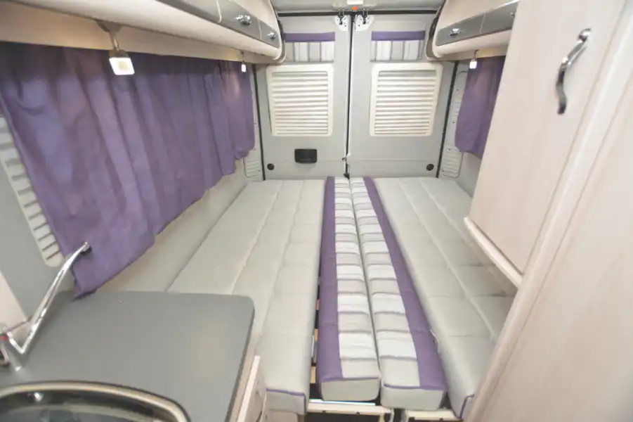The sleeping area in the The Auto-Sleeper Warwick Duo (Click to view full screen)