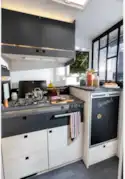 The Chausson 660 Exclusive Line low-profile motorhome kitchen
