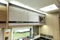 Bright lights are above all of the cabinets