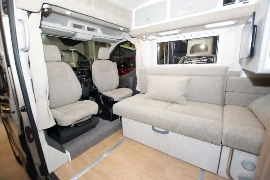 The lounge in the Murvi Pimento SB campervan (Click to view full screen)