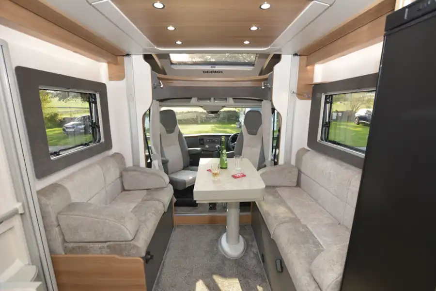 The front lounge in the Bailey Adamo 75-4DL motorhome (Click to view full screen)