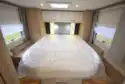 The island bed in the The Arto 78F motorhome 