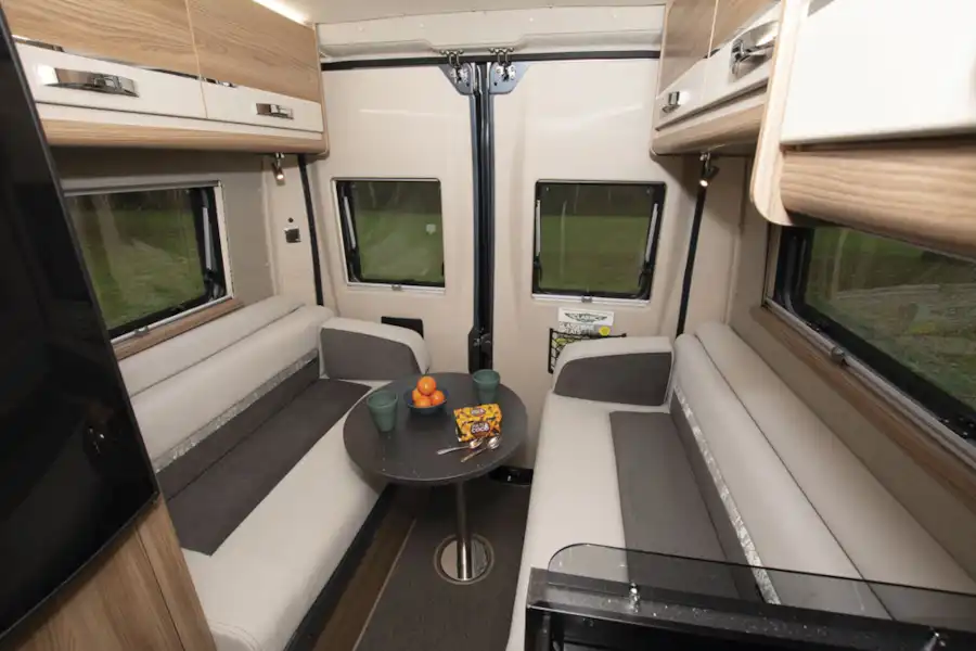The rear lounge in the Swift Select motorhome (Click to view full screen)