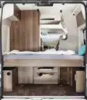 There's a double bed in the rear of the VanTourer
