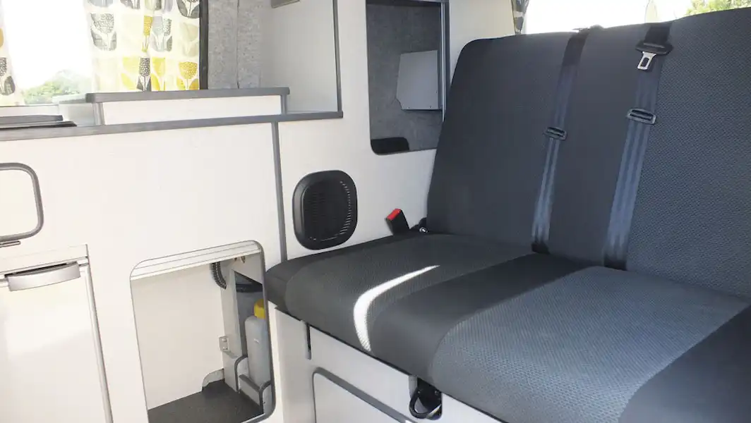 Seating in the Small Campervan Nissan e-NV200 (Click to view full screen)