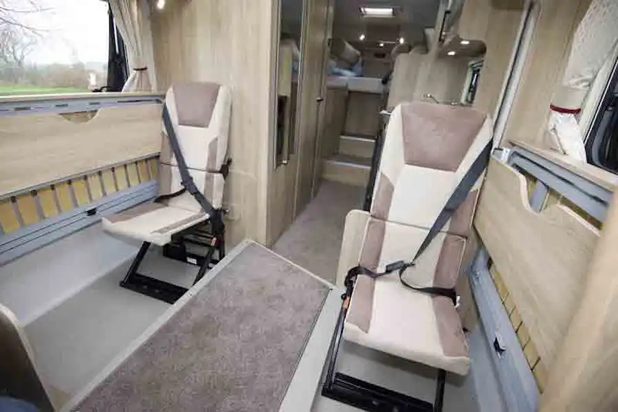 Fold-away Aguti travel seats (Click to view full screen)