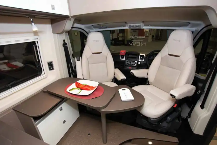 The front lounge in the new Burstner City Car Harmony Line C 603 campervan (Click to view full screen)