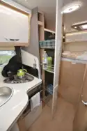The kitchen in the McLouis Fusion 360 motorhome